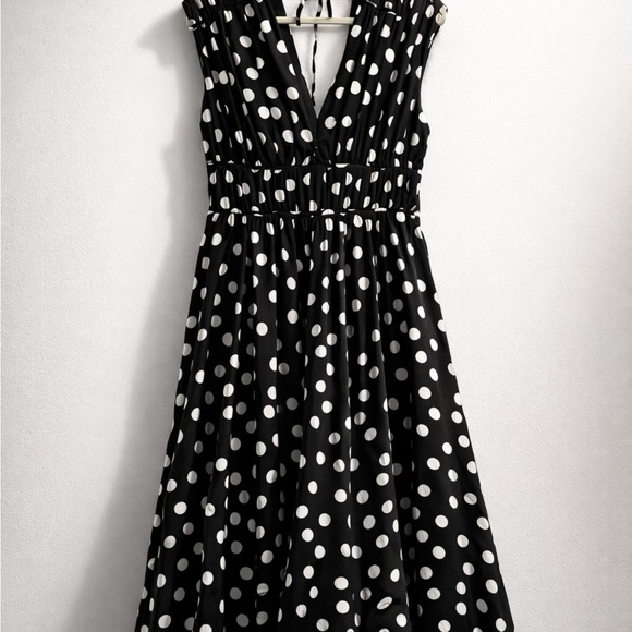 J. Crew Dresses & Skirts - J. Crew Black and White Polka Dot Midi Dress
